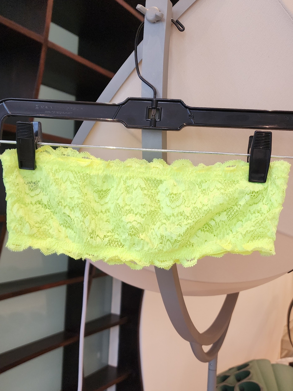 Cosabella Never Say Never Flirtie Bandeau Lace Bra Neon Lime Green Size S - Picture 11 of 11
